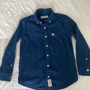 Abercrombie kids‎ button up blue shirt